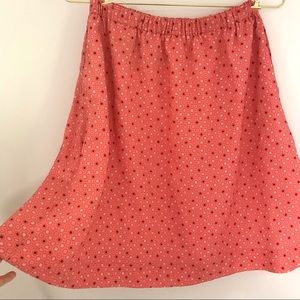 Vintage Handmade A-line Coral Skirt